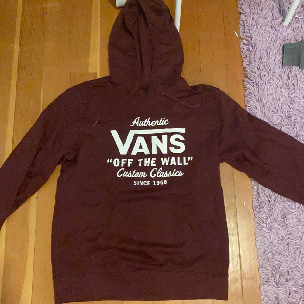 maroon vans sweatshirt hoodie